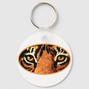 Tiger Eyes Orange The MUSEUM Zazzle Gifts Key Ring
