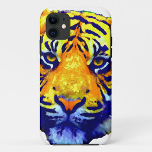 Tiger Eyes Pop Art iPhone 11 Case
