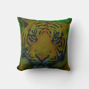 Tiger Eyes Pop Art Cushion
