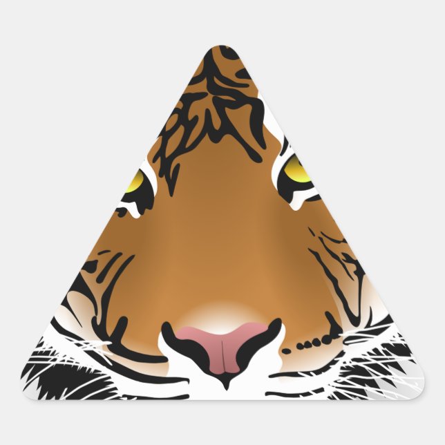 Tiger Eyes Triangle Sticker (Front)
