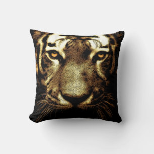 Tiger Eyes Wild Animals Polyester Throw Pillow