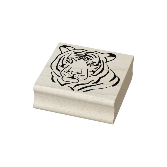 tiger face art stamp (Stamp)