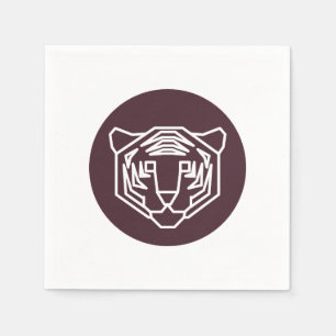 Tiger Face Badge Napkin