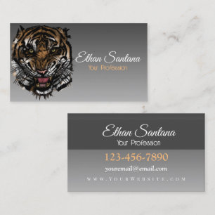 Tiger Face Business Card