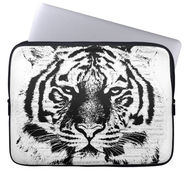 Tiger Face Close-Up 2 Laptop Sleeve (Front)