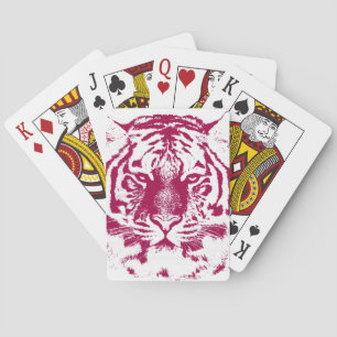 Tiger Face Close-Up 2 Playing Cards
