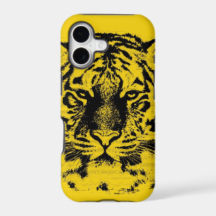 Tiger Face Close Up (Black and Yellow)