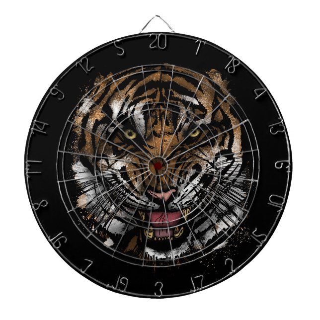 Tiger Face   Dartboard (Front)