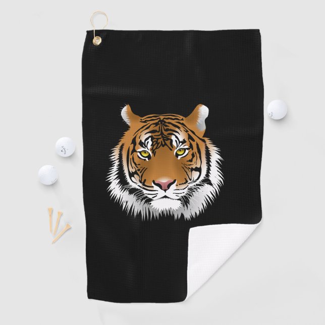 Tiger Face Golf Towel  (InSitu)