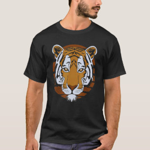 Tiger Face Head Big Cats Print Predator Animal Imp T-Shirt