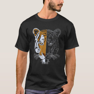 Tiger Face Head Big Cats Print Predator Animal Imp T-Shirt