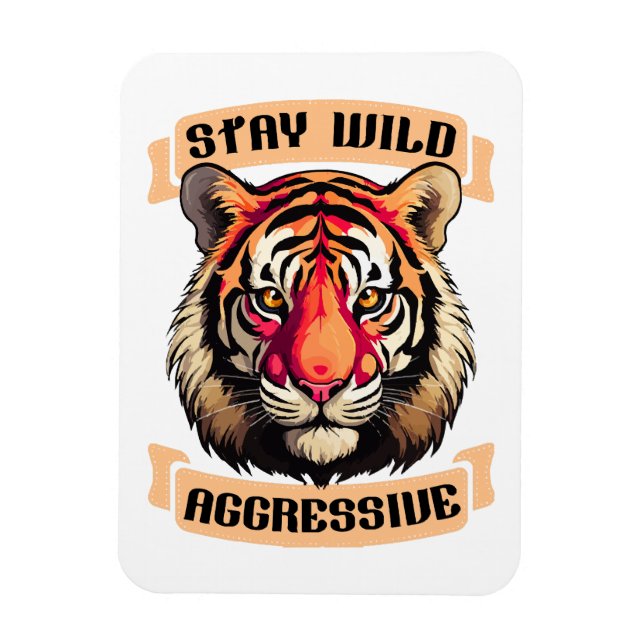 TIGER FACE MAGNET (Vertical)