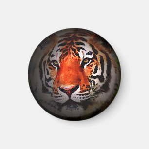 Tiger Face Motivational Artwork Magnet
