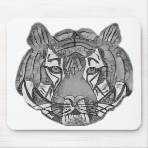 Tiger Face Mouse Pad