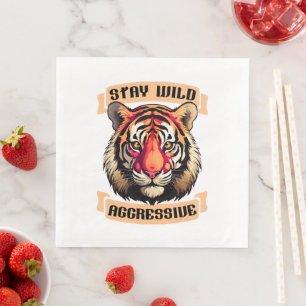 TIGER FACE NAPKIN