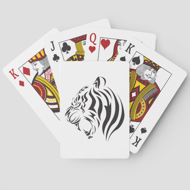 Tiger Face Playing Cards (Back)