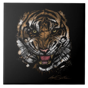 Tiger Face (Signature Design) Ceramic Tile