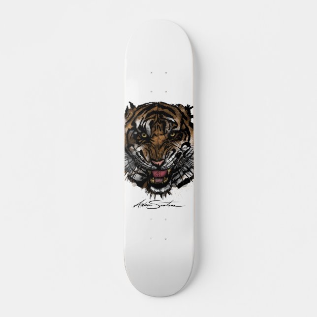 Tiger Face Skateboard (Front)