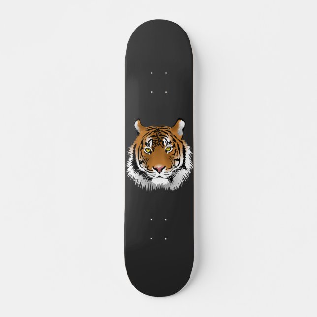 Tiger Face  Skateboard (Front)