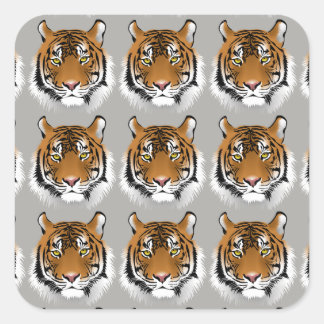 Tiger face stickers