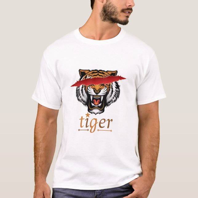 tiger face T-Shirt (Front)
