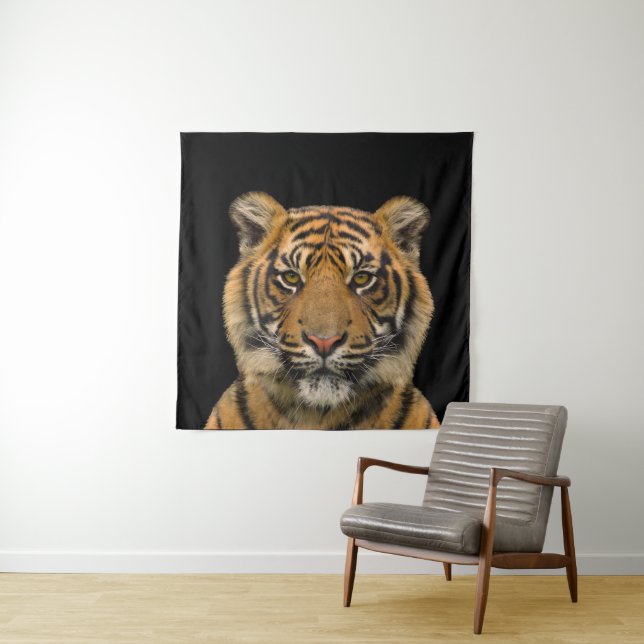 Tiger Face Tapestry (In Situ)