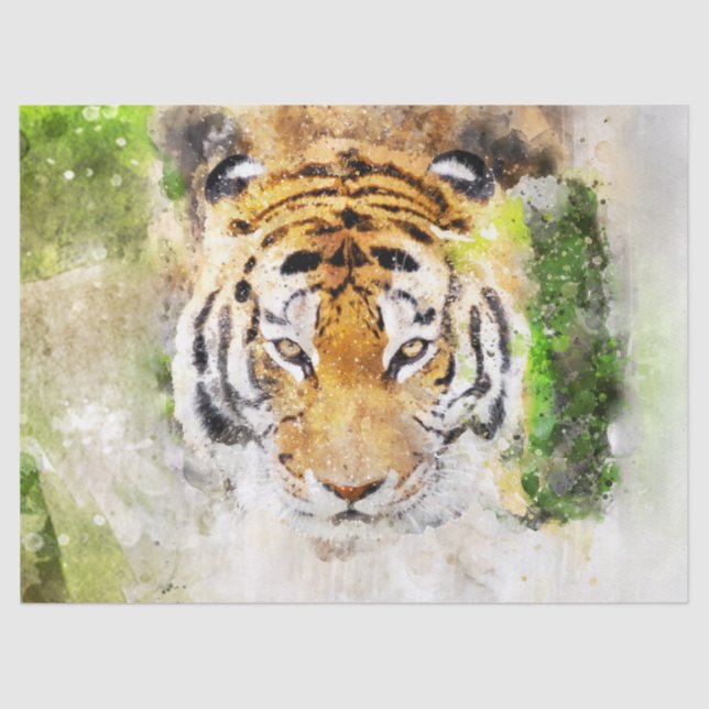 tiger face tissue paper (Front)