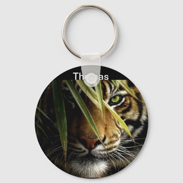 Tiger Face Wildlife Keychains (Front)