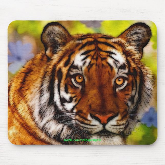 Tiger Face Wildlife Mousemat (Front)