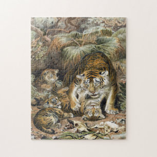 Tiger Family Jigsaw Puzzle