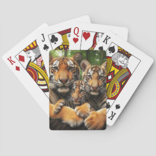 Tiger Family Playing Cards