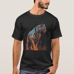 Tiger Fantasy Artwork Architecture Art Animal Moti T-Shirt
