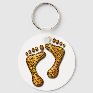 Tiger Feet Key Ring