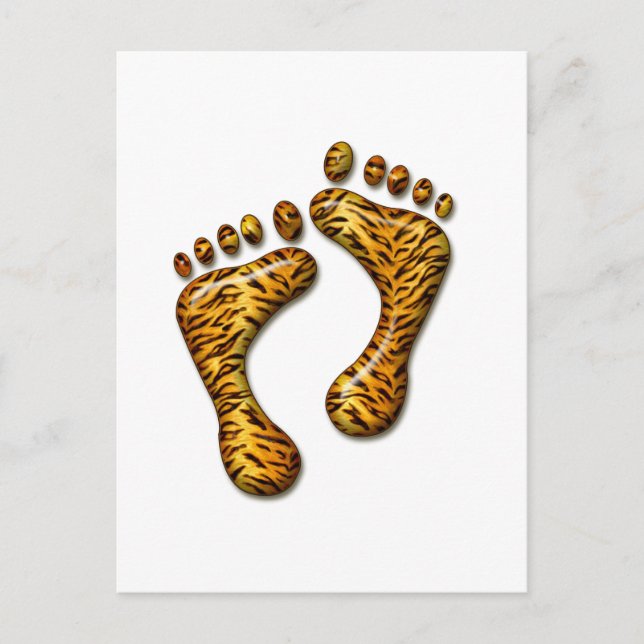Tiger Feet Postcard (Front)