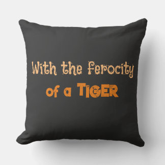 Tiger Ferocity (Animal Energy)- Throw Pillow