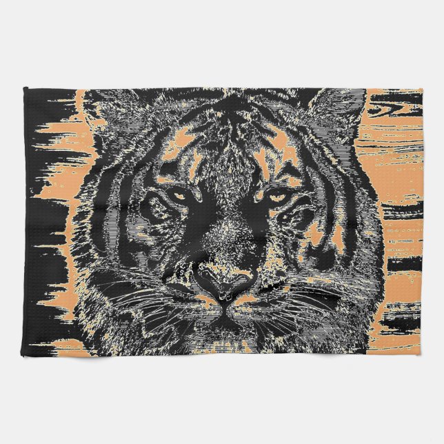 Tiger Fine Art 4 - Kitchen Towel (Horizontal)