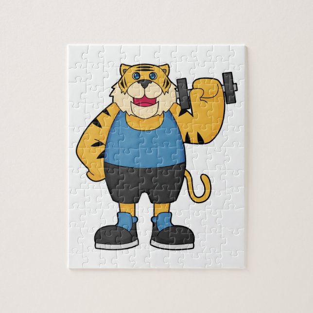 Tiger Fitness Dumbbell Jigsaw Puzzle (Vertical)