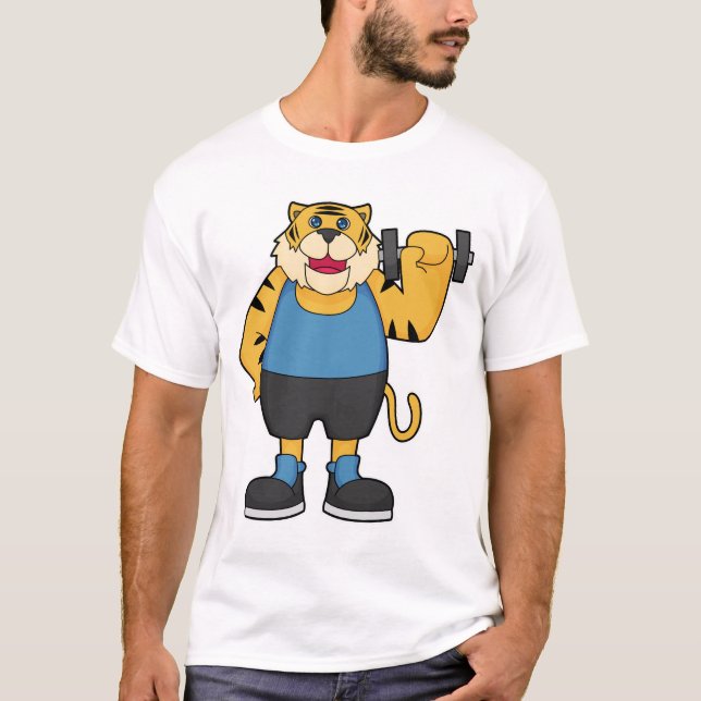 Tiger Fitness Dumbbell T-Shirt (Front)