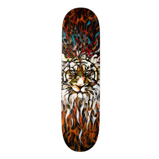 Tiger Flames Skateboard