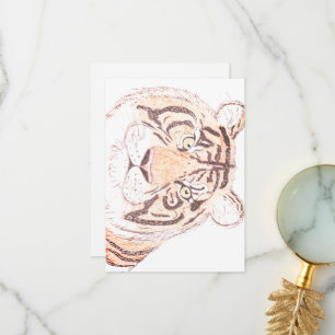Tiger - Flat Thank You Card