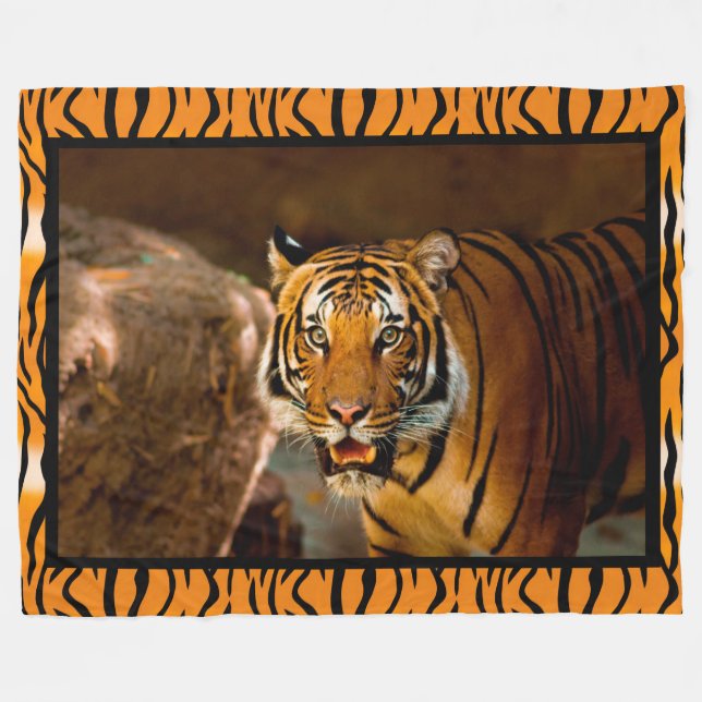 Tiger Fleece Blanket (Front (Horizontal))