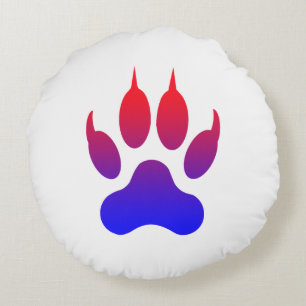tiger-foot-degrade round cushion