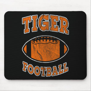 Tiger Football Vintage Distressed Mouse Pad