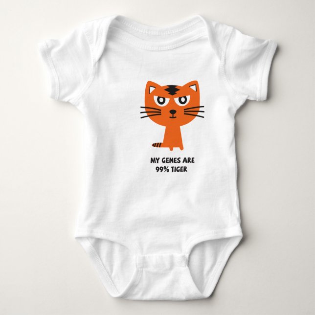 Tiger for Baby! Baby Bodysuit (Front)