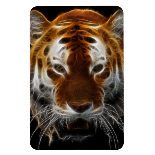 Tiger Fractal Magnet (Vertical)