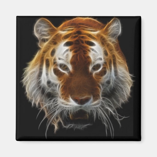 Tiger Fractal Magnet (Front)