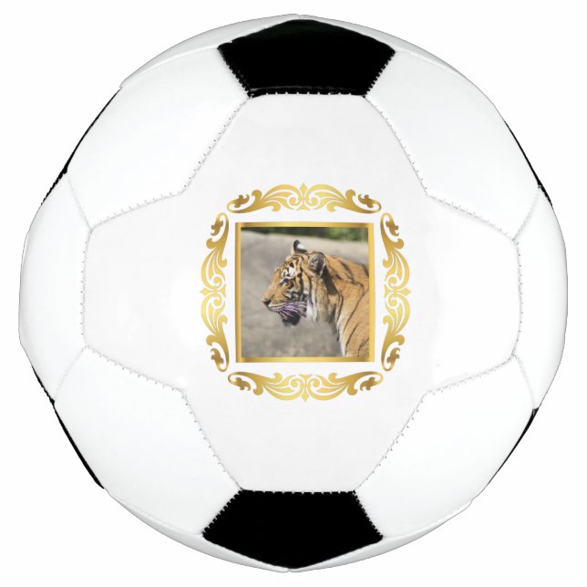 Tiger Framed Soccer Ball (Front)