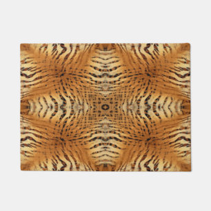 Tiger fur pattern doormat