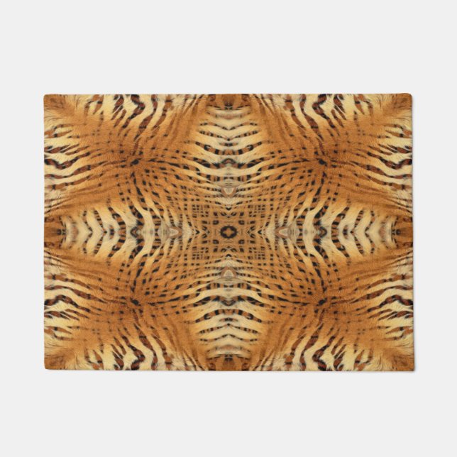 Tiger fur pattern doormat (Front)