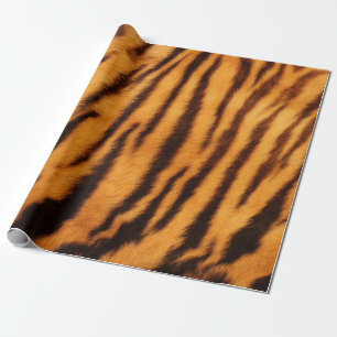 Tiger Fur Skin Print Pattern Wrapping Paper